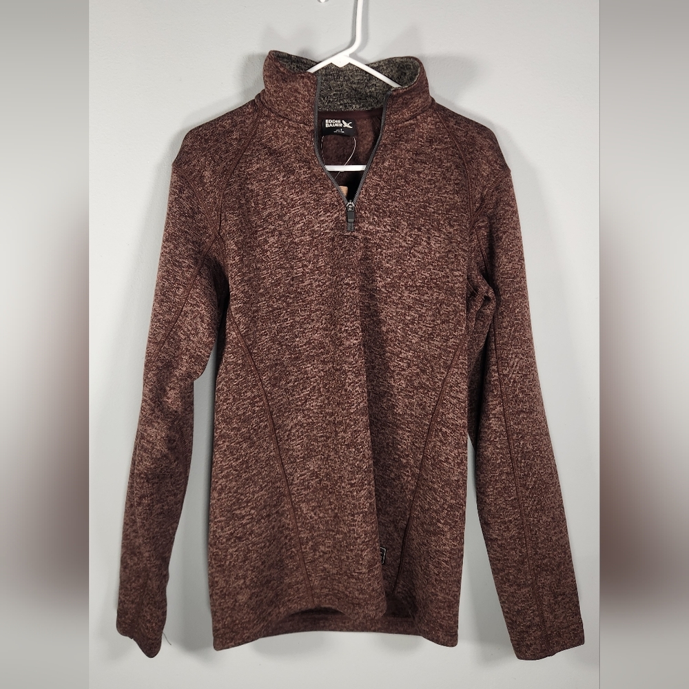 Eddie Bauer Radiator Fleece 1/4 Zip Bronze tan both small  and black- m